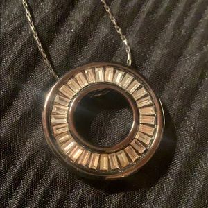 Gunmetal + Gem Necklace